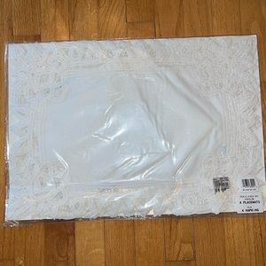 Set of 4 Vintage Crocheted Placemats